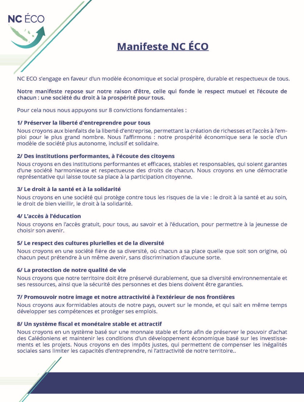 manifeste nc eco
